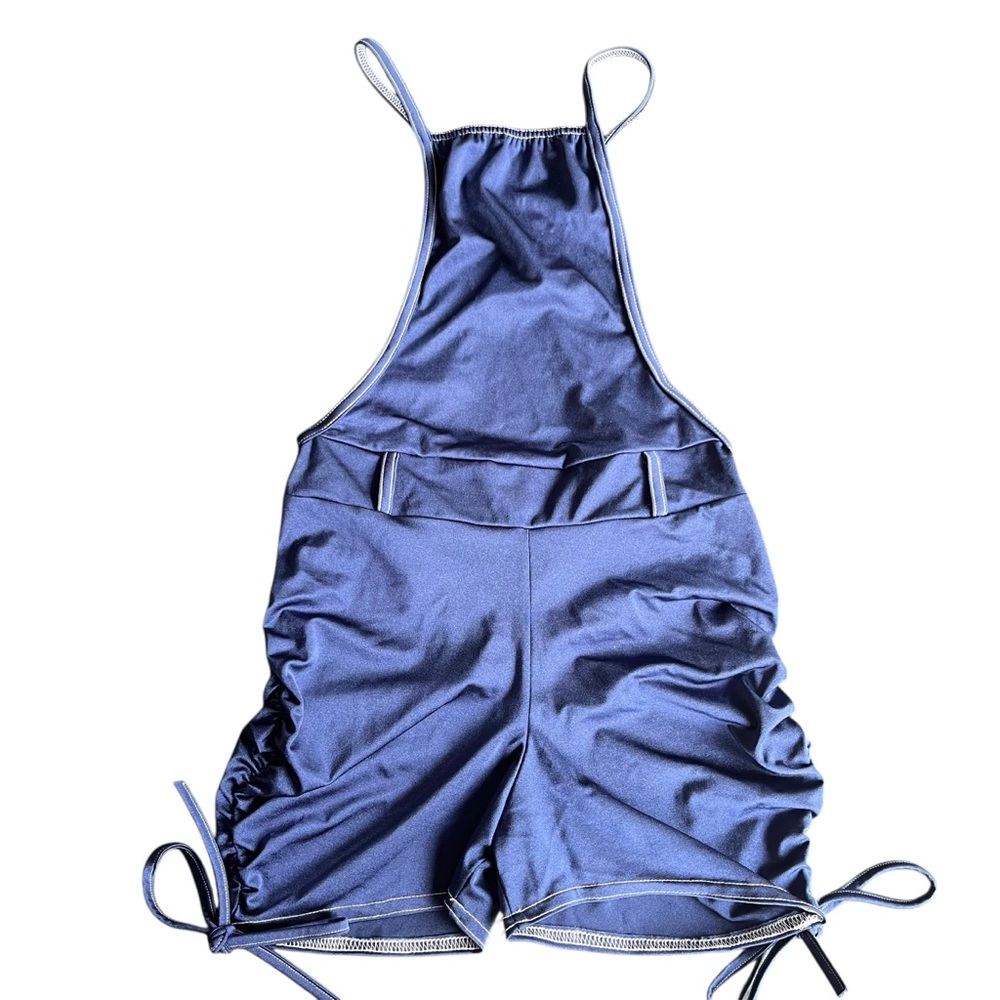 Kellé Costume On The Rise custom purple crop top and navy overalls Size teen/LC - Picture 3 of 11